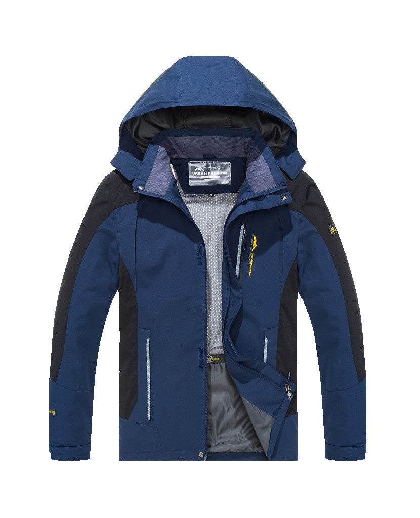 Men's Waterproof Hiking Jacket Large Size Windproof Windbreaker Camping Hunting Running Trekking Fishing Coat Men Outdoor