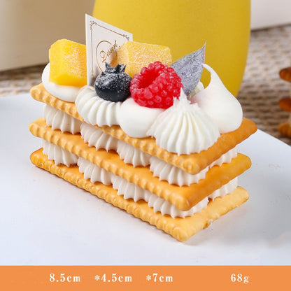 1PC Artificial Kitchen Cakes Dessert Fake Food Decoration Photography  Food Simulation Cake Model Tea Table Decoration FCYY-002