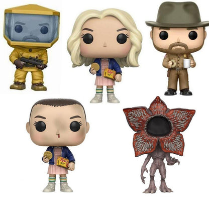 Eleven Dustin Steve Robin 10cm Action Figure Toys Vinyl Dolls for Collection