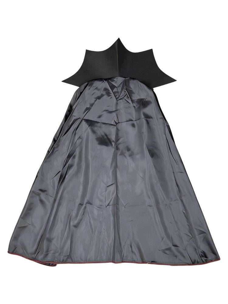 Kids Vampire Style Outfit with Cape, Children Black and Red Costume with Bow Tie