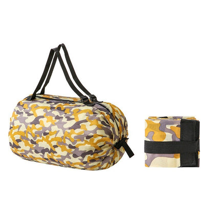 Foldable Shopping Bags Foldable Storage Bag With Handle Portable Travel Camouflage Handbags Large Capacity Nylon Bag