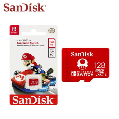 Cartão micro sd SanDisk original 128 GB 256 GB 512 GB 1 TB U3 microSDXC Cartão de Expansão de Memória para Nintendo Switch Até 100 MB/s