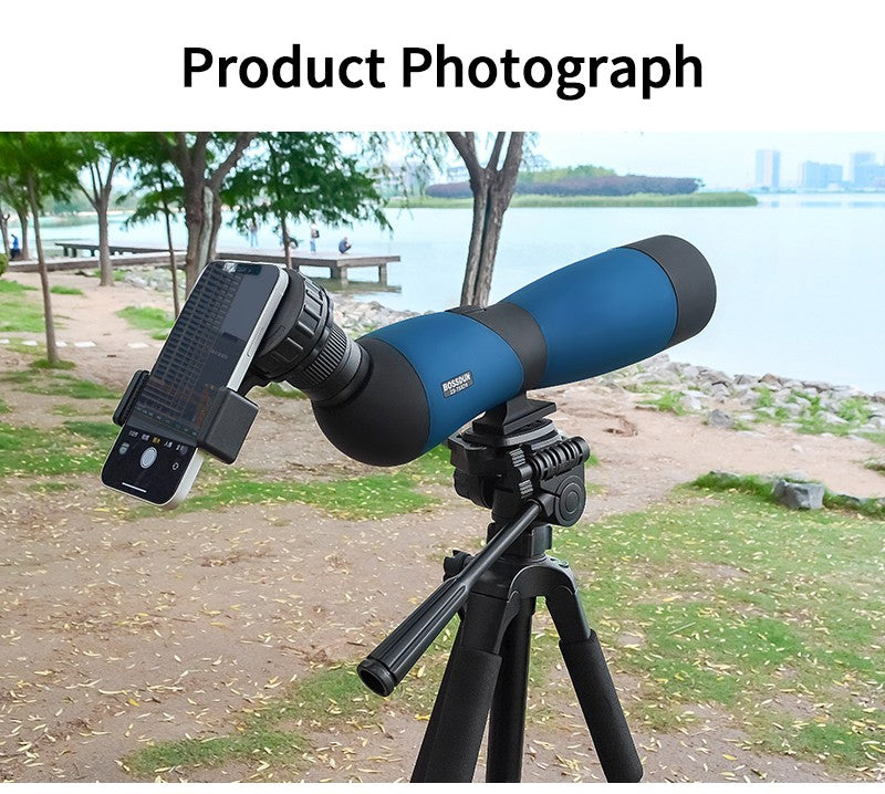 Luneta Monocular com Zoom 25-75x70 Prisma BAK4 À Prova d'Água para Tiro Esportivo Observação de Pássaros Acampamento ao Ar Livre Caça