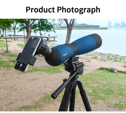 Luneta Monocular com Zoom 25-75x70 Prisma BAK4 À Prova d'Água para Tiro Esportivo Observação de Pássaros Acampamento ao Ar Livre Caça