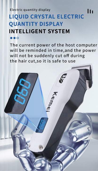Kemei Mini Powerful Cordless Hair Clipper Electric Professional Barber Hair Trimmer Beard Haircutting Machine rechargeable