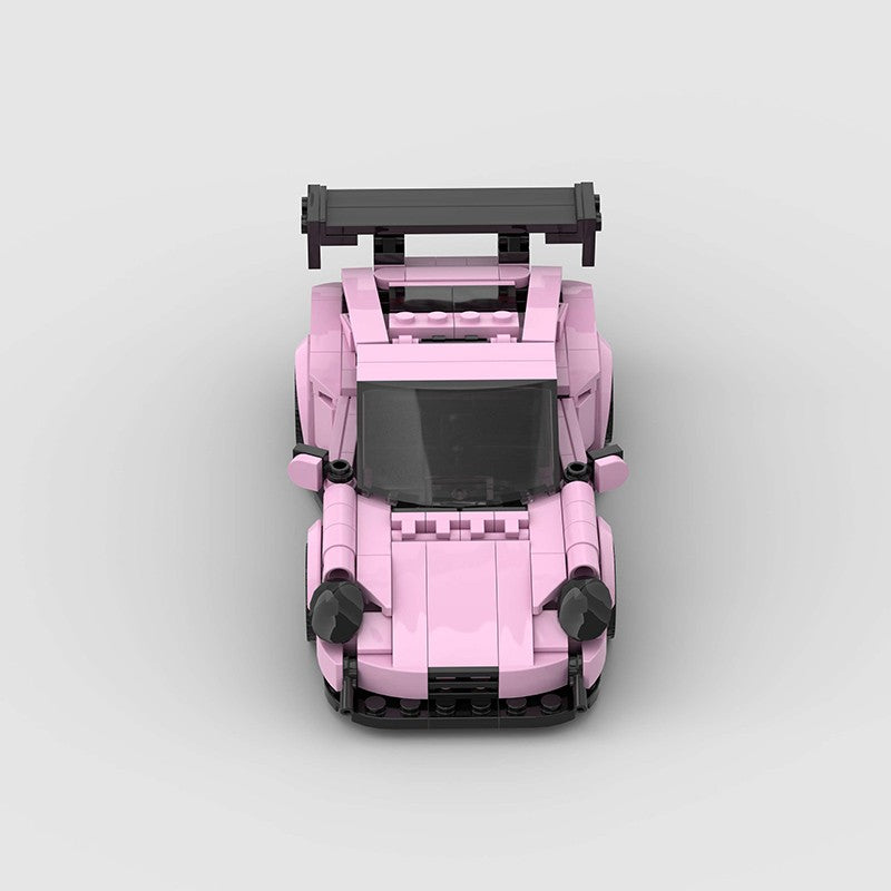 MOC Speed Sports Super Carro de Corrida Blocos de Montar DIY Tijolos Cidade Rally Técnico Grande Veículo de Corrida Presente de Natal Brinquedo