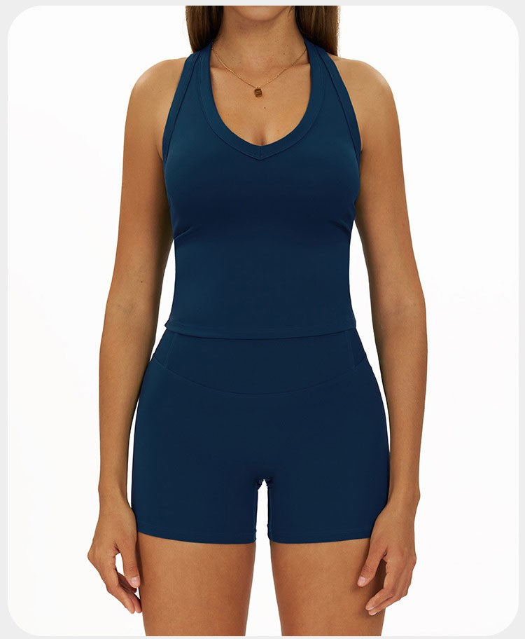 2 Pieces Women's Tracksuit Seamless Yoga Set Workout Outfit Sportswear Gym Clothing High Waist Leggings Fitness Bra Sports Suits