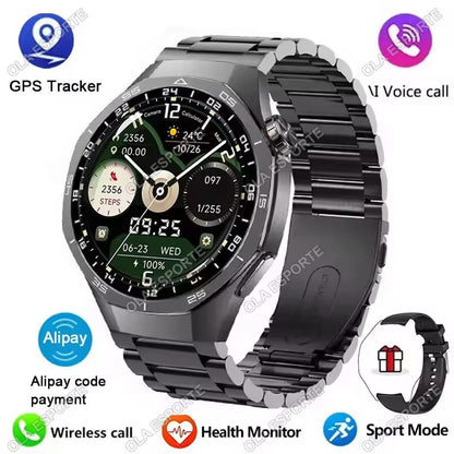 Novo Smartwatch GT5 Pro 5 Pro Masculino Tela HD AMOLED GPS Frequência Cardíaca Chamada Bluetooth IP68 À Prova D'água Smartwatch Masculino Presentes de F Fim de Ano
