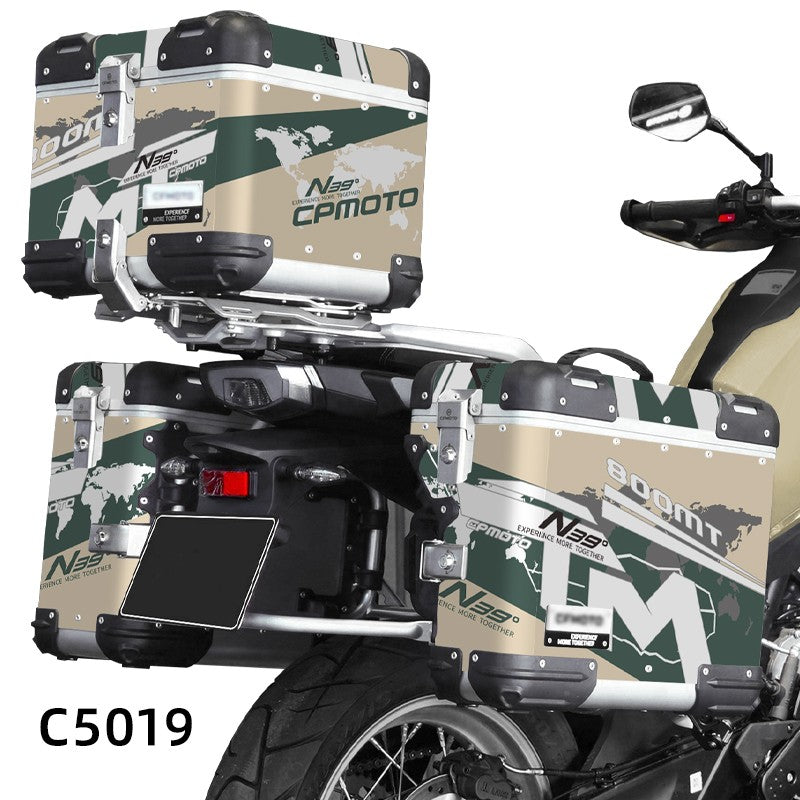 Adesivos de Motocicleta BIKE GP para CFMOTO 800MT N39° Conjunto de Adesivos Decorativos para Caixa de Ferramentas de Alumínio Baú de alumínio