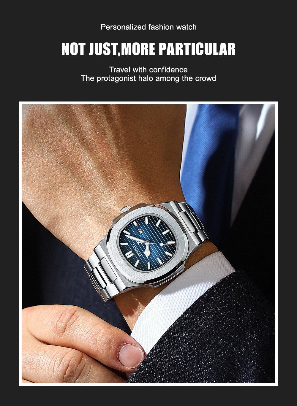 CRRJU  Men Watch 2024 Luxury Top Brand Quartz Watches Business Simple Ultra Thin Luminous Wristwatch Men's Clock Reloj Hombre