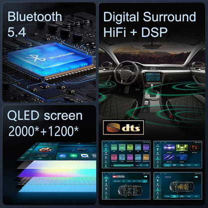 Android 15 para Fiat Ducato Peugeot Boxer Citroen Jumper 2006-2022 2K QLED Rádio Multimídia Estéreo Automotivo GPS CarPlay