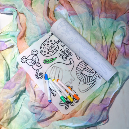 Personalized DIY Color Silicone Baby Placemats Cartoon Pattern Table Placemats Reusable Doodle Drawing Mat Baby Stuff