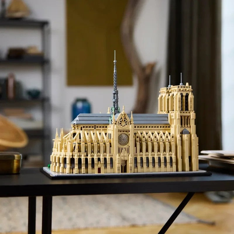 4383pçs 21061 Notre-Dame de Paris Kit de Modelo Arquitetônico Modelo de Decoração de Casa Presente para Adultos