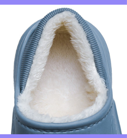 Winter Warm Sandals Women&Men Shoes Indoor Outdoor Slides Cotton Pantoffels Casual Clogs Fur Easy On Off House Floor Slippers