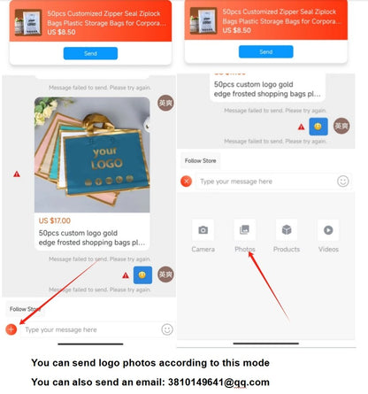 50pcs Customized Color Frosted Zipper Bags Home Travel Storage Bags Clothing Underwear Business Product Packaging Custom Logo