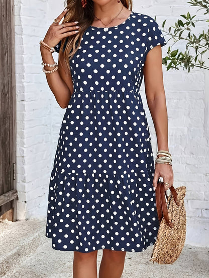 Women Plus Size Woven Spring And Summer Dress