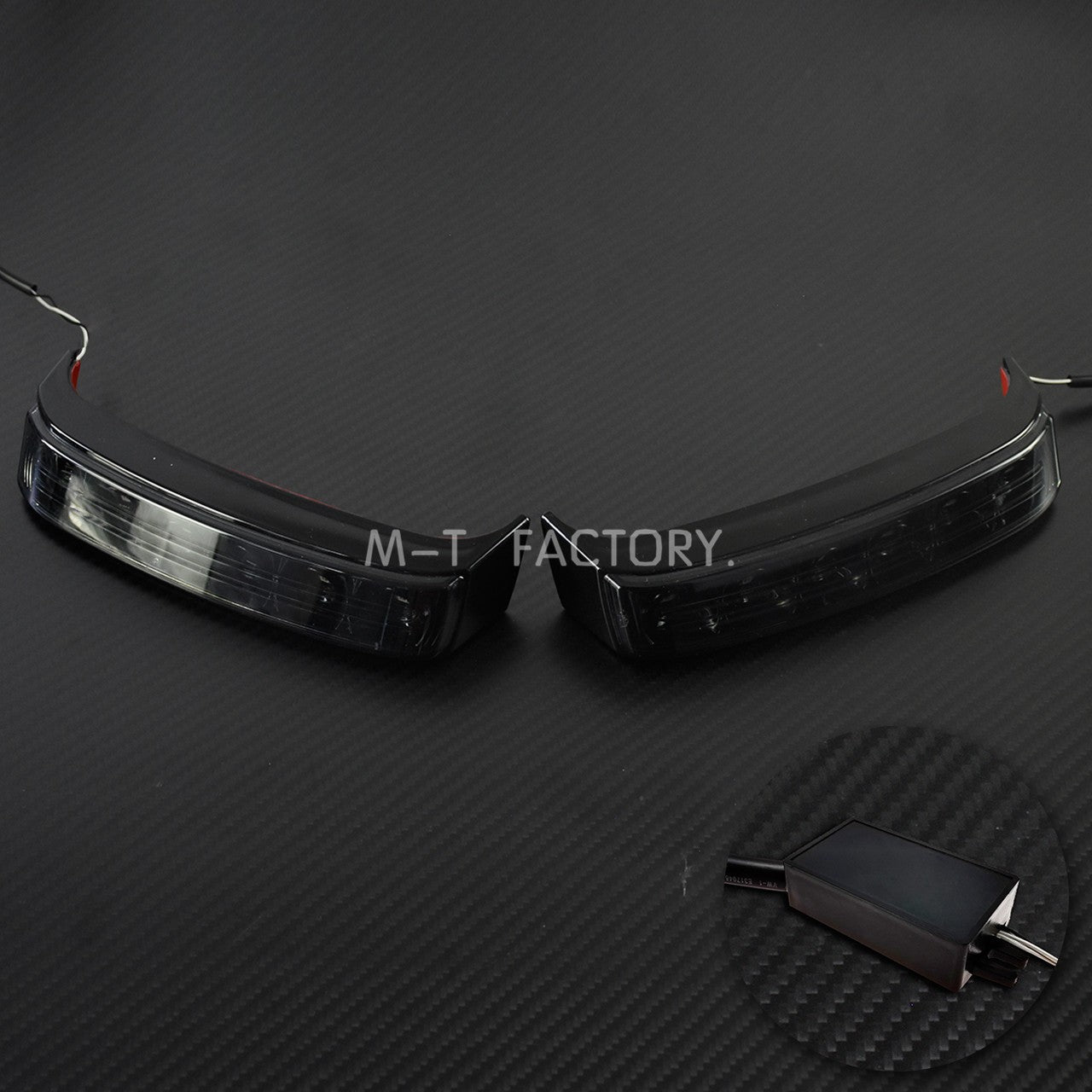 Luz de Seta de Motocicleta Luz de Freio Traseira Alforje Indicadores de Cauda para Harley Street Glide Road King CVO Limited FLHX 2014-2022