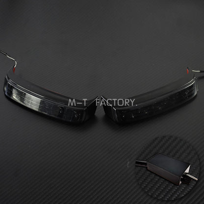 Luz de Seta de Motocicleta Luz de Freio Traseira Alforje Indicadores de Cauda para Harley Street Glide Road King CVO Limited FLHX 2014-2022