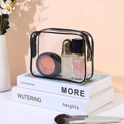 1/3pc Travel Organizer Bath Toiletry Wash Storage Bag Multifunction Large Capacity Waterproof Transparent With Zipper Women Gift