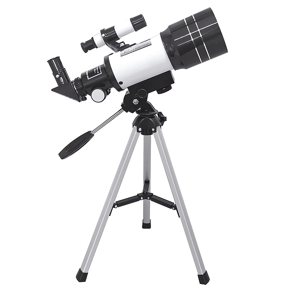 Telescópio Astronômico 150X, Telescópio Refrator Portátil de Viagem com Abertura de 70mm com Adaptador de Telefone e Controle Remoto Sem Fio