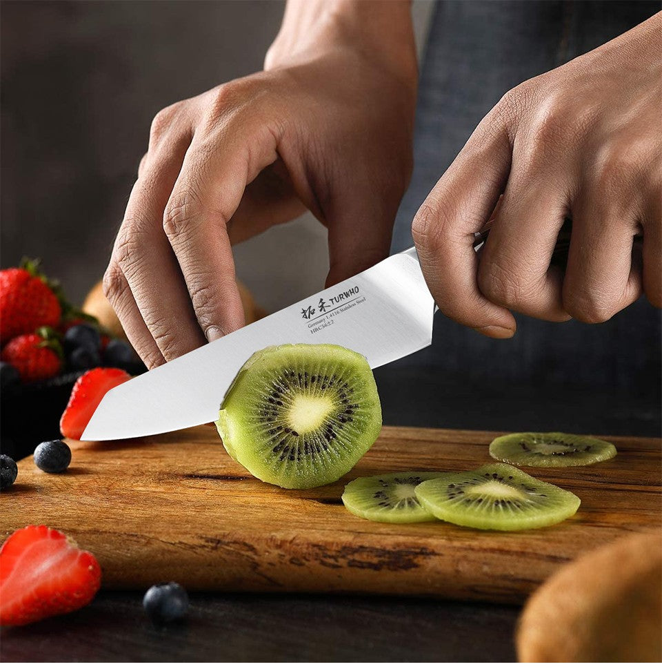 TURWHO 1-3 PCS Kitchen Knives Set German 1.4116 High Carbon Stainless Steel Japanese Nakiri Cleaver Slicing Utility Chef Knifes