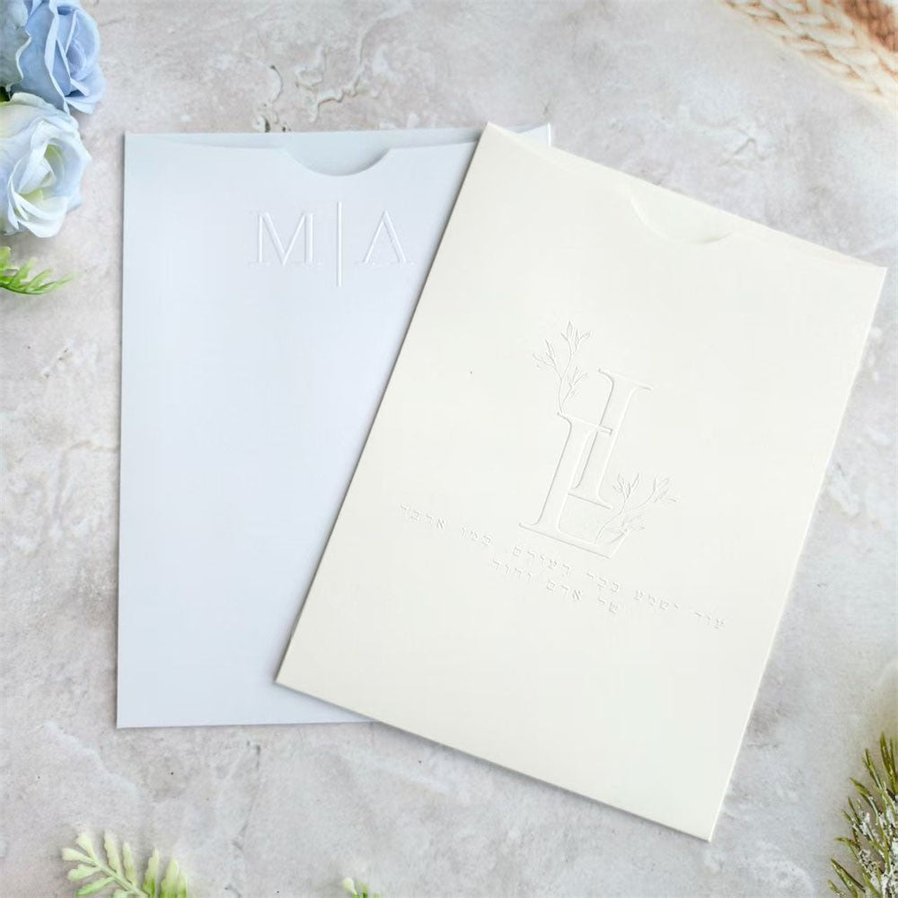 Customized Invitation Envelope, Personalized Wedding Card Holder, Blank Pocket Envelop 50 Sets