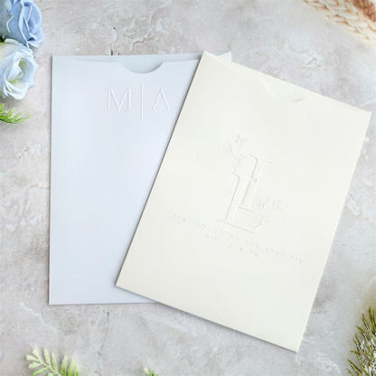 Customized Invitation Envelope, Personalized Wedding Card Holder, Blank Pocket Envelop 50 Sets