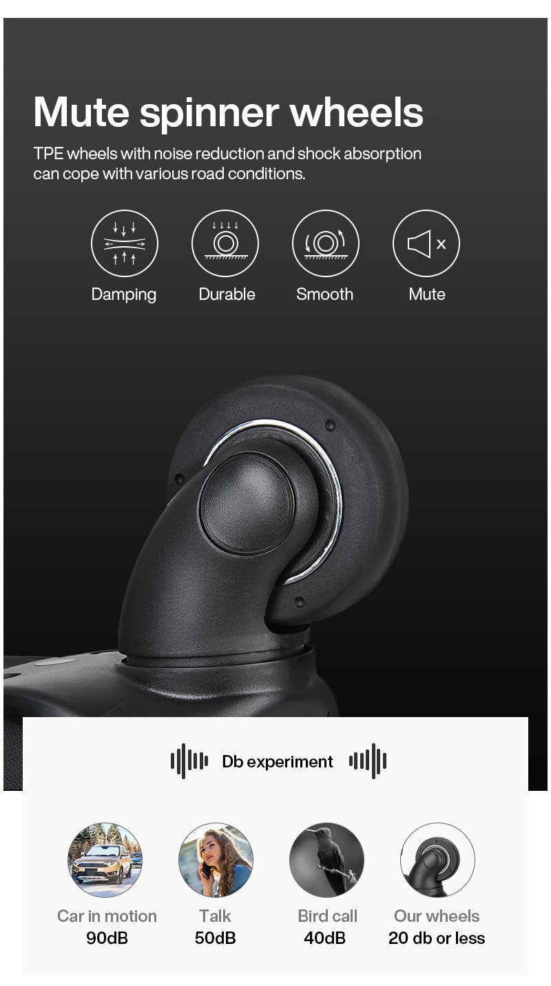 Hanke Men Business Travel Luggage Women Carry On Suitcase Spinner Wheels Rolling Bag 16 18 Inch