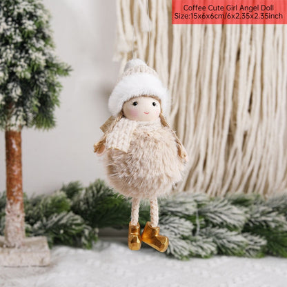 New Year 2024 Christmas Angel Dolls Xmas Tree Pendant Ornaments Navidad 2022 Christmas Decoration for Home Natal Gifts Noel Deco