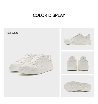 Xtep Skateboarding Shoes For Women 2024 Summer Comfortable Skate Shoes Breathable Outdoor Trekking Support Sneakers 876318310030