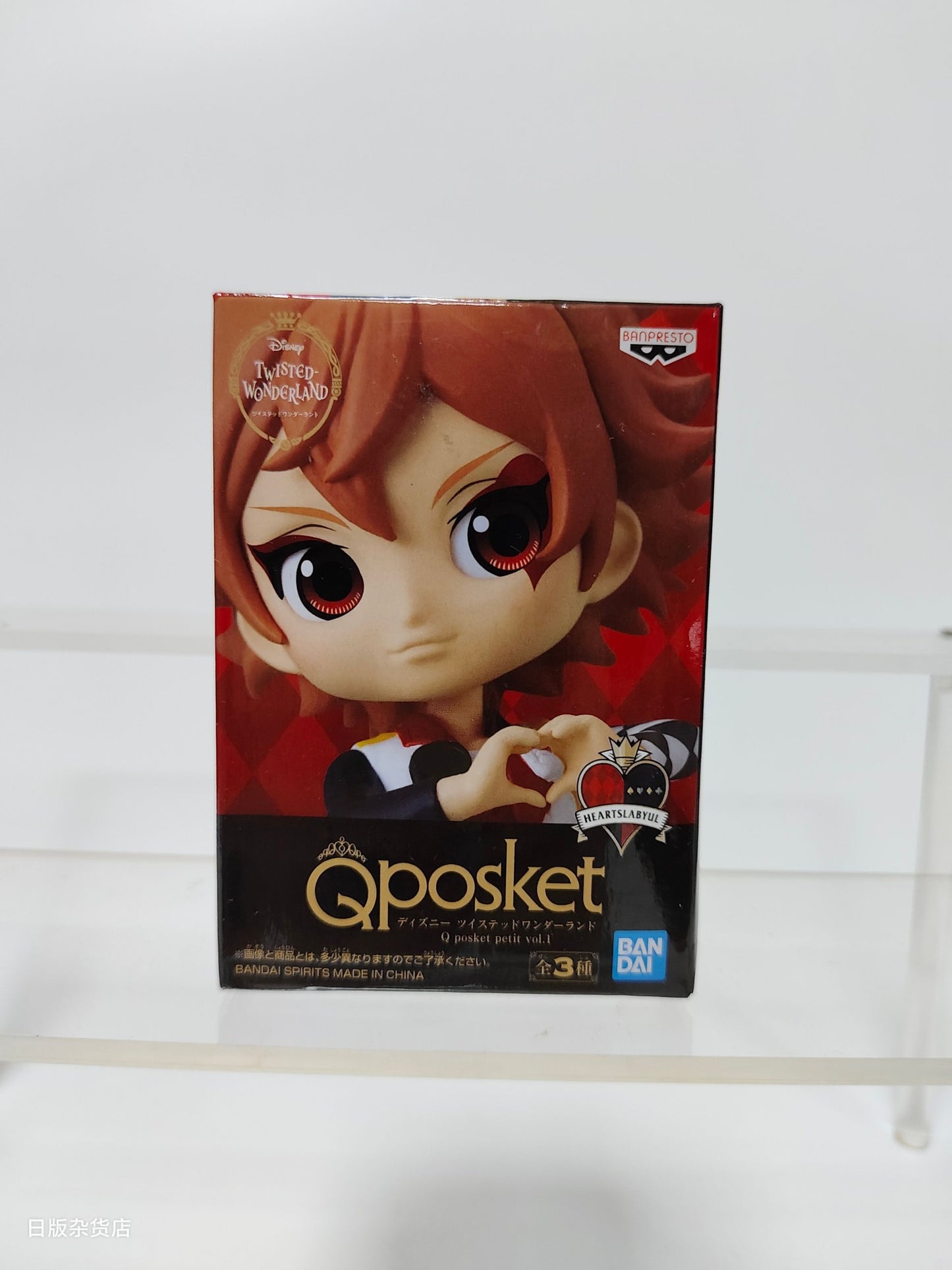 Genuine Bandai Q posket Series Disney Twisted Leona Jack Ruggie Wonderland Azul Ashengrotto Colecionáveis Brinquedos de Modelo Presente