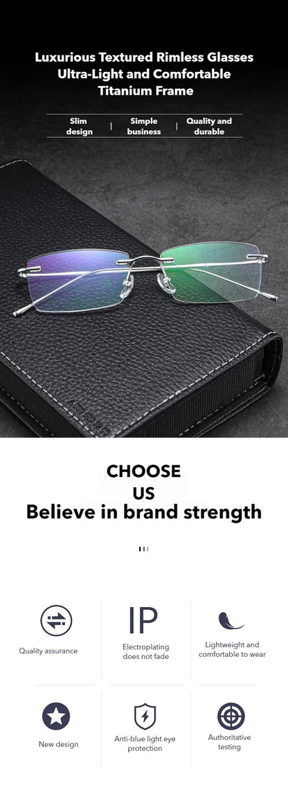 KANSEPT Square Myopia Eyeglasses Photochromic Lenses Man Blue Light Ultra-light Titanium Reading Glasses Men Optical Women Lens