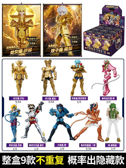 BLOKEES Gold Saints Stars Series Wave1- 4 Blind Box | Saint Seiya Licensed Action Figure Set for Anime Collection & Gift