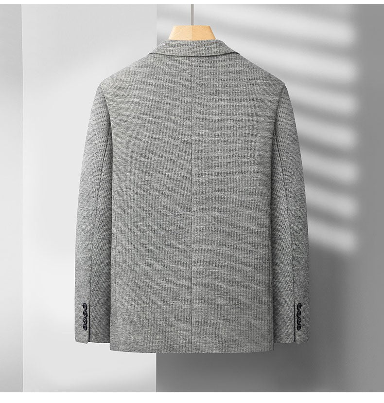 2025 Men's High-End Boutique Wool Suit Casual Business Top Coat Fashion Gentleman Party Four Seasons Elegant Tailored Suit