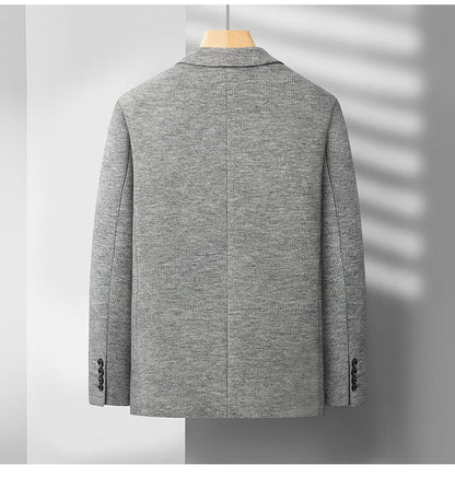 2025 Men's High-End Boutique Wool Suit Casual Business Top Coat Fashion Gentleman Party Four Seasons Elegant Tailored Suit