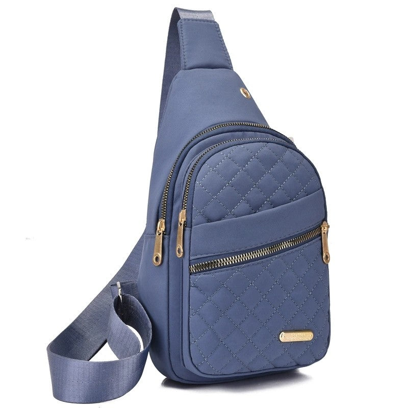 Lightweight & Comfortable Quilted Crossbody Chest Bag, Perfect for Daily Use, Casual Outings & Travel Women Sling Shoulder Purse