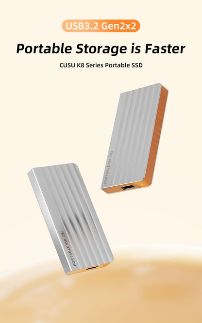 CUSU 1TB External SSD Drive 512GB Portable SSD 256GB 2TB Solid State Drive Type-C for Phone Laptop