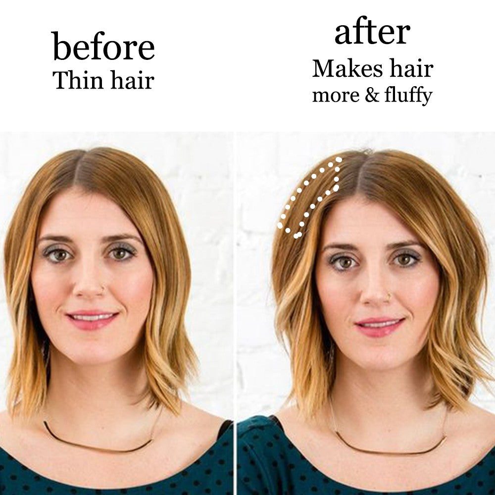 MERISI HAIR Apliques de Cabelo Sintético Liso Invisível com 2 Presilhas, Aumento de Volume, Extensões de Cabelo, Cobertura Lateral Superior