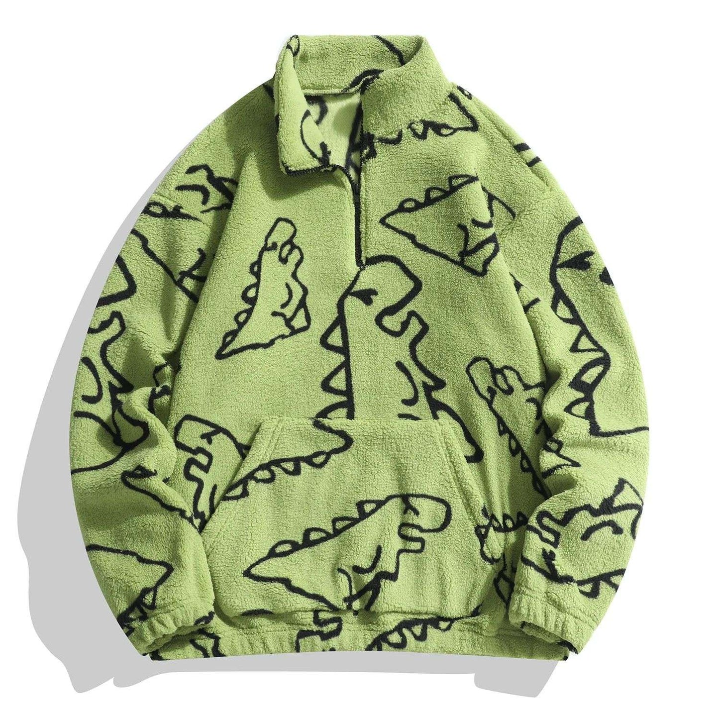 Ms Aztec National Printing Ultra-fine Austrian Fleece Jacket Zipper Lady