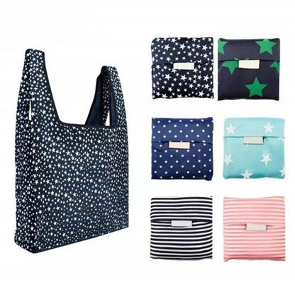Reusable Foldable Supermarket Shop Large Folding Shopping Bag Easy to Carry Eco-friendly Big Capacity Eco Storage Handbag
