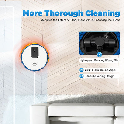 Wet and Ary Dual-Purpose Mopping Machine, Automatic Mopping Machine with a Spray Function, Smart Mopping Robot Spray Cleaner