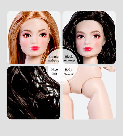 Xianxian Doll 32cm GALA NANA BJD Fashion Doll Ball-Jointed Supermodel Collectible Curly Straight Hair DIY Toys Collector Gift