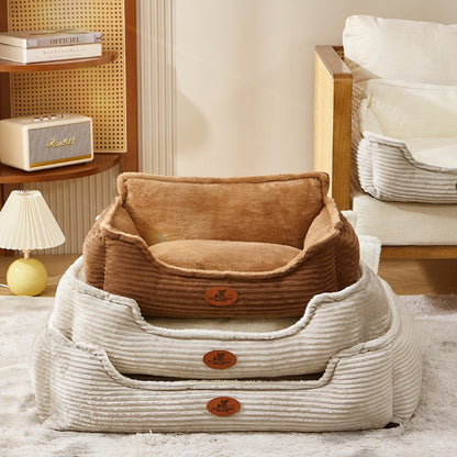 Cama para Cães e Gatos, Lavável, Sofá para Cães de Raças Pequenas a Médias, Tapete para Todas as Estações, Acessórios Duráveis e Confortáveis para Cães, Artigos para Animais de Estimação