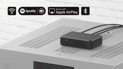 Arylic S10+ Wireless Music Streamer 3.5mm Jack Aux Bluetooth Audio Receiver for PC Audio Jack Adapter AUX Wireless for Multiroom