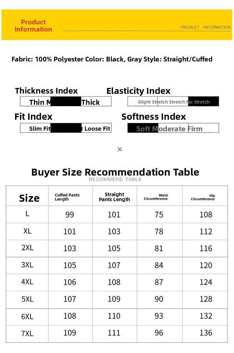Men's Winter Thiened Fce Lined down Cotton Pants Casual Spor Long Trousers Loose Fit Warm Outerwear for Autumn And Winter