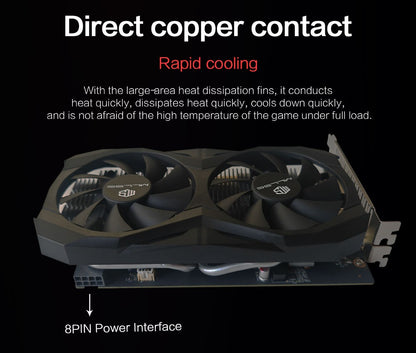 MLLSE GTX 1660 Super 6GB Graphics Card GDDR6 192 Bit PCI-E 3.0×16 8Pin NVIDIA GPU Gtx 1660super Gaming Video Card Placa De Vide