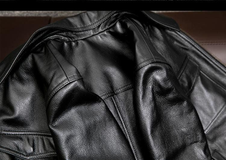 New Classic Motorcycle Men's Leather Jacket PU Leather Coat Men Windbreak Biker Leather Jacket Men Autumn Winter Outerwear 3XL