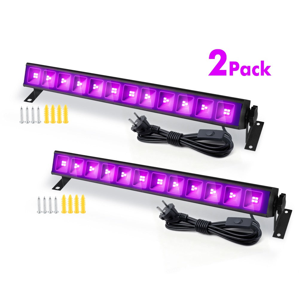 1/2/3Pack Purple LED Stage Light Bar, EU 220-240V, for Ramadan, Easter, St. Patrick's Day Holiday Party Lighting