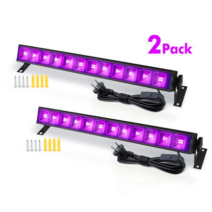 1/2/3Pack Purple LED Stage Light Bar, EU 220-240V, for Ramadan, Easter, St. Patrick's Day Holiday Party Lighting