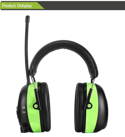 Hearing Protection Bluetooth headphones electronic earmuffs AM/FM radio 5.0 for Mowing Safety Ear muffs 2000mAh Lithium Battery